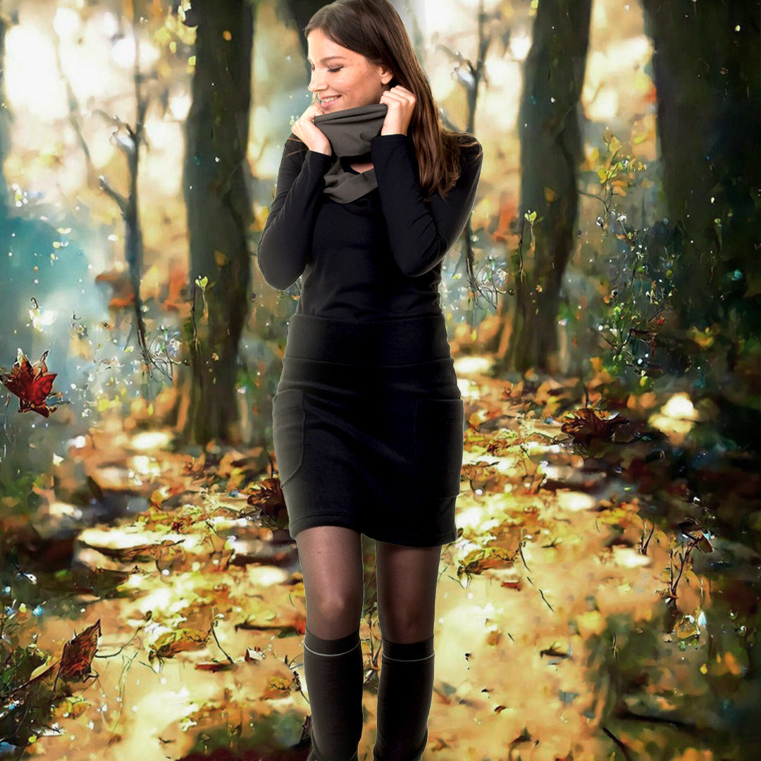 princess polly baby blue dress How to Wear a Dress in the Winter - LivingLesh