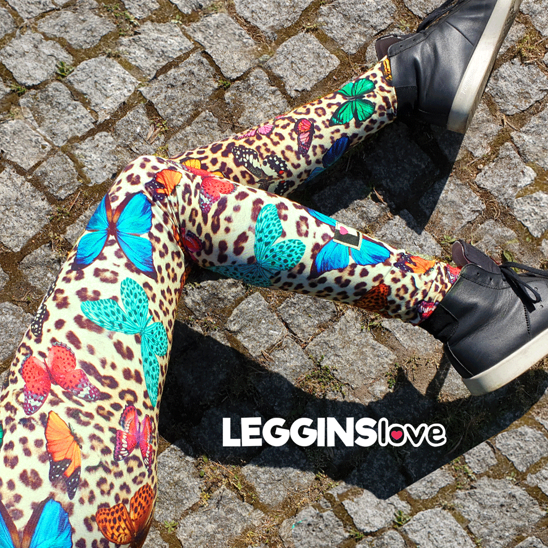 Baumwoll Leggings Kitty Wings
