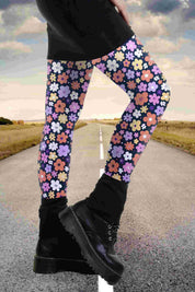 cool days Leggings Baumwolle Retro Flower Winter