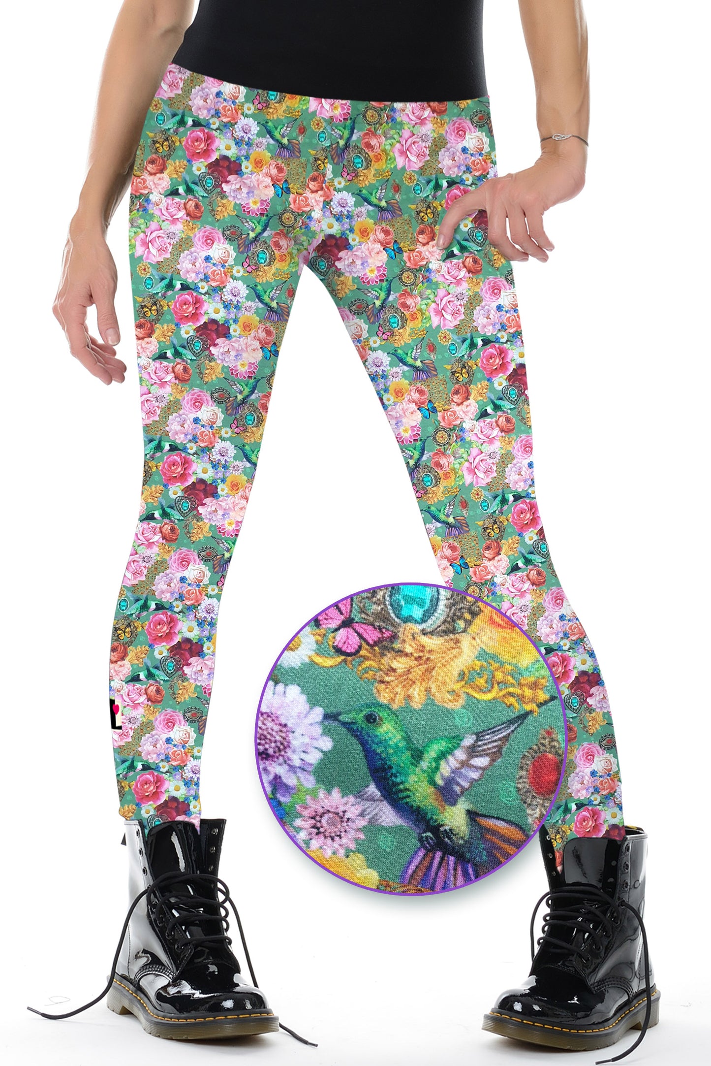 Legging en coton papillon