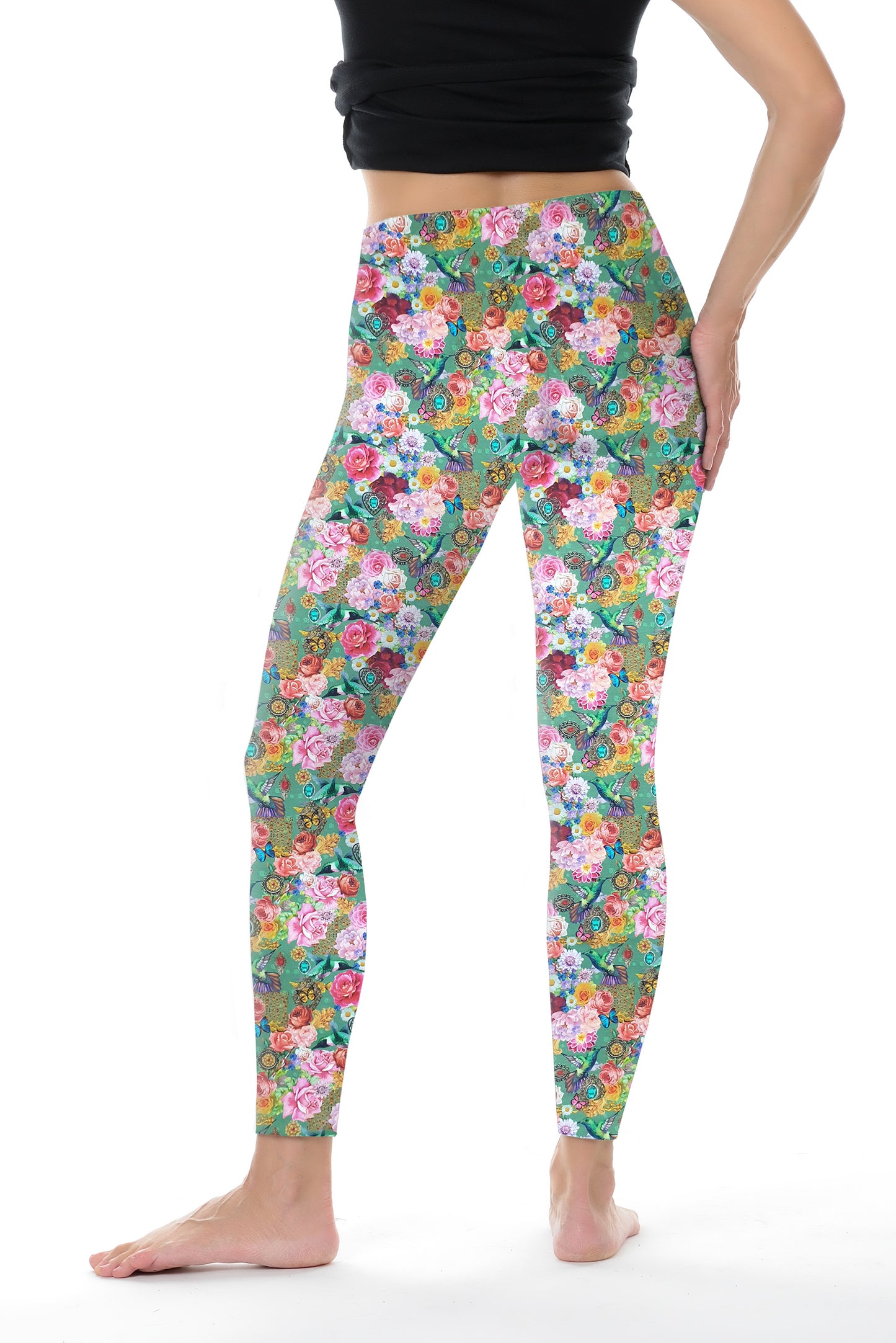 Legging en coton papillon