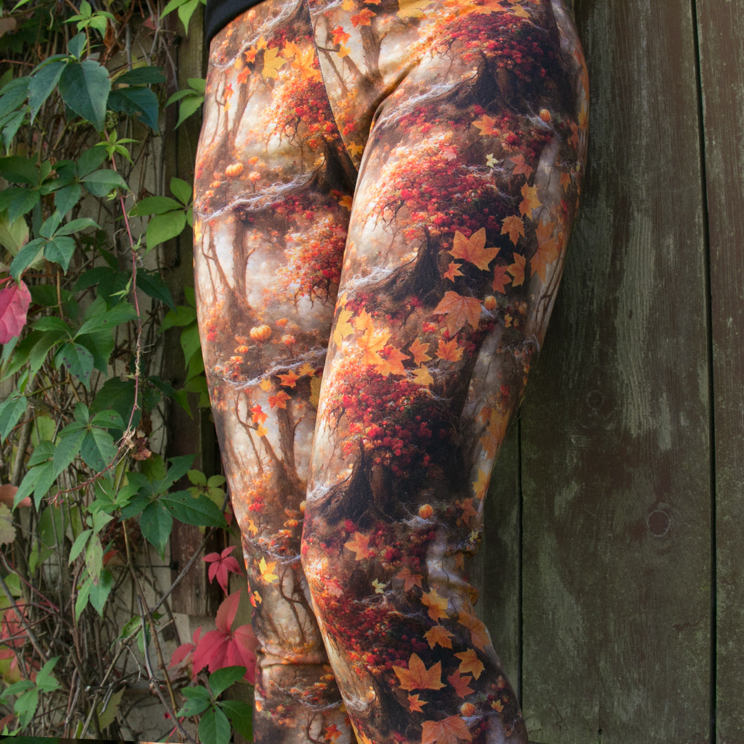 Winter leggings cotton black