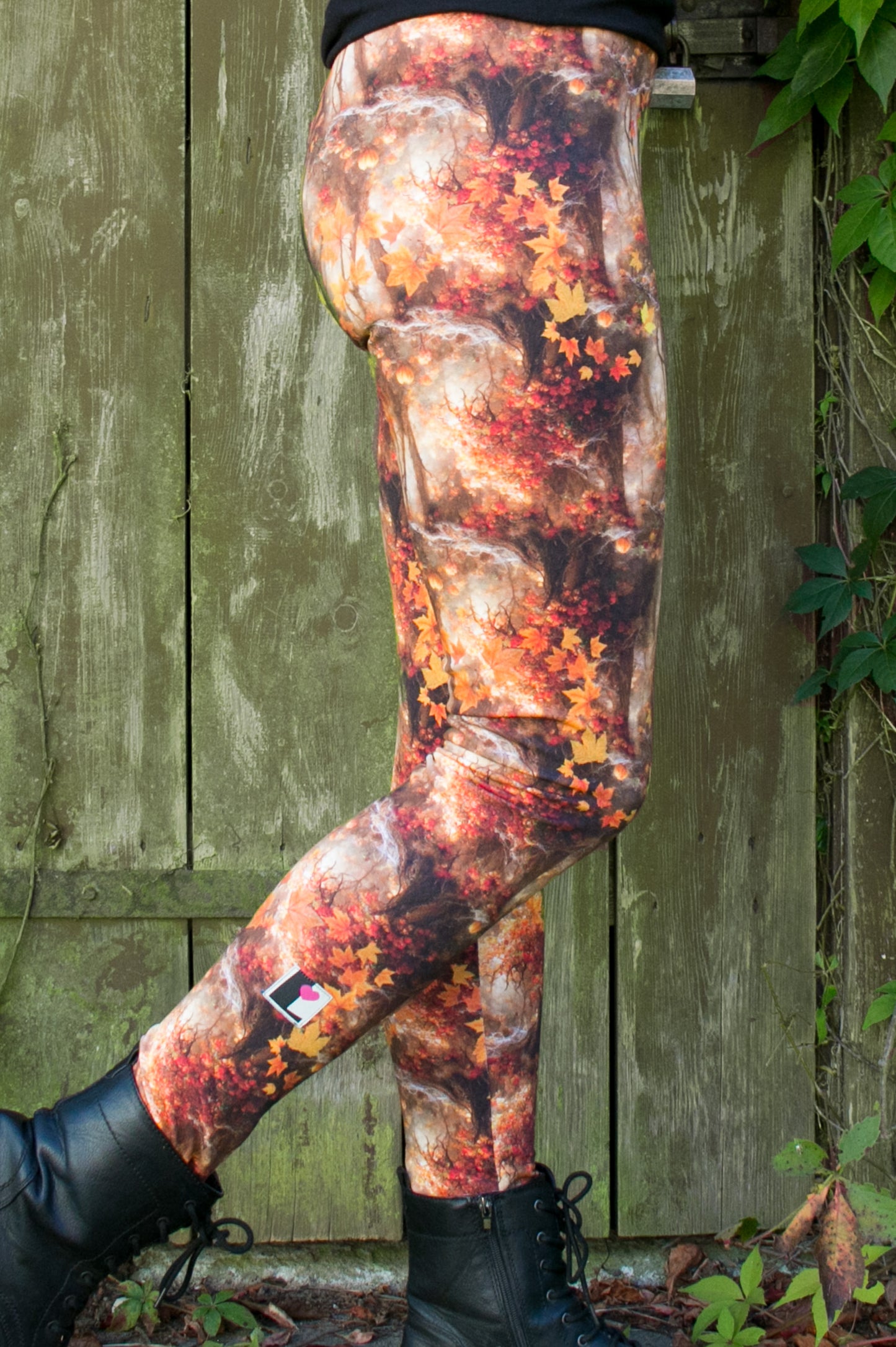 Winter leggings cotton black