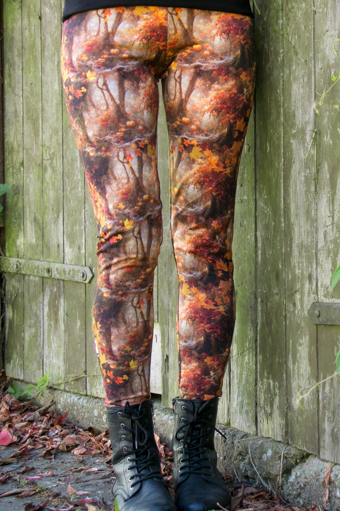 Winter leggings cotton black