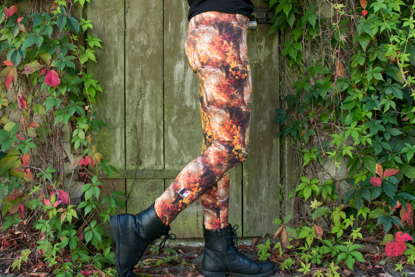 Winter leggings cotton black