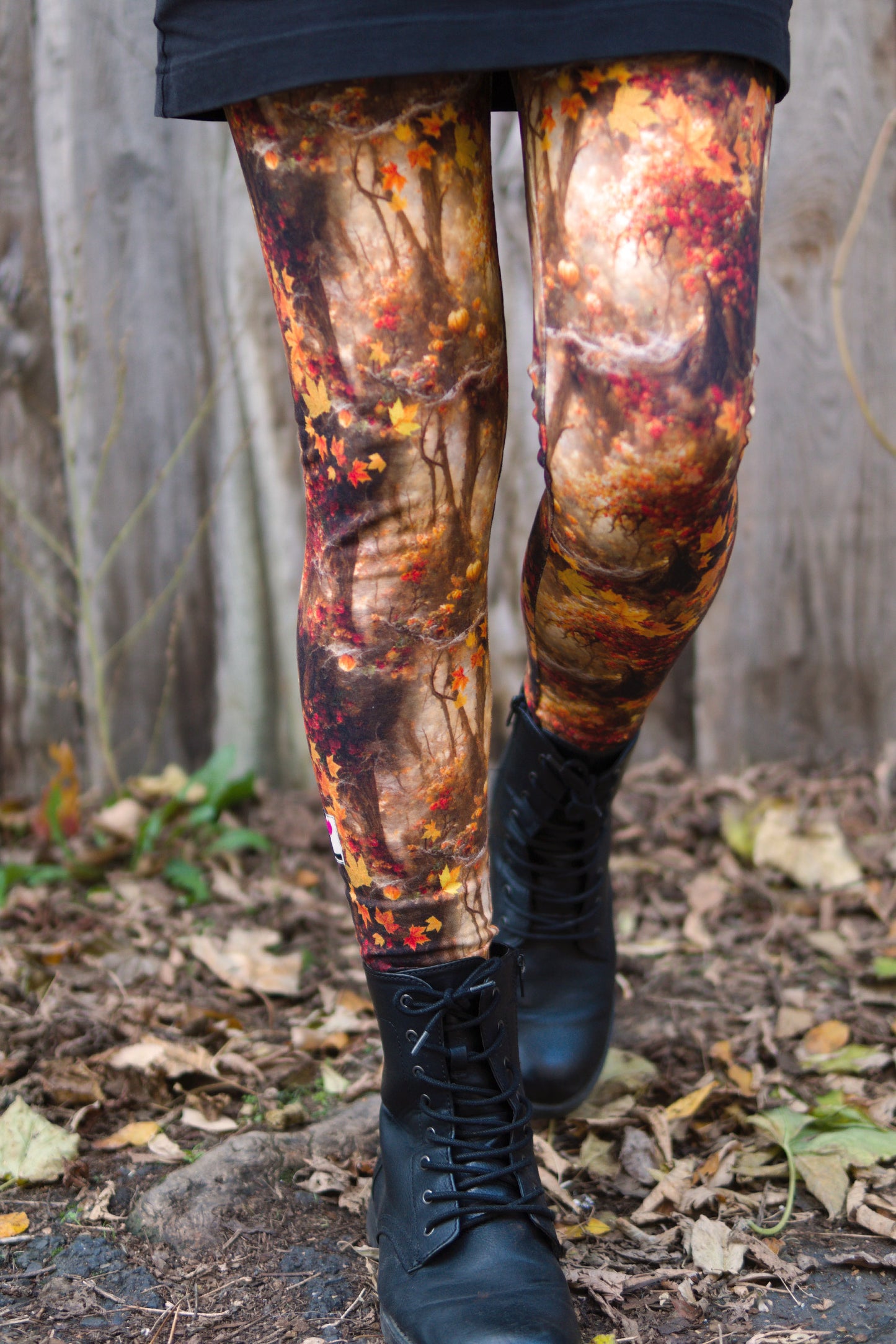 Winter leggings cotton black