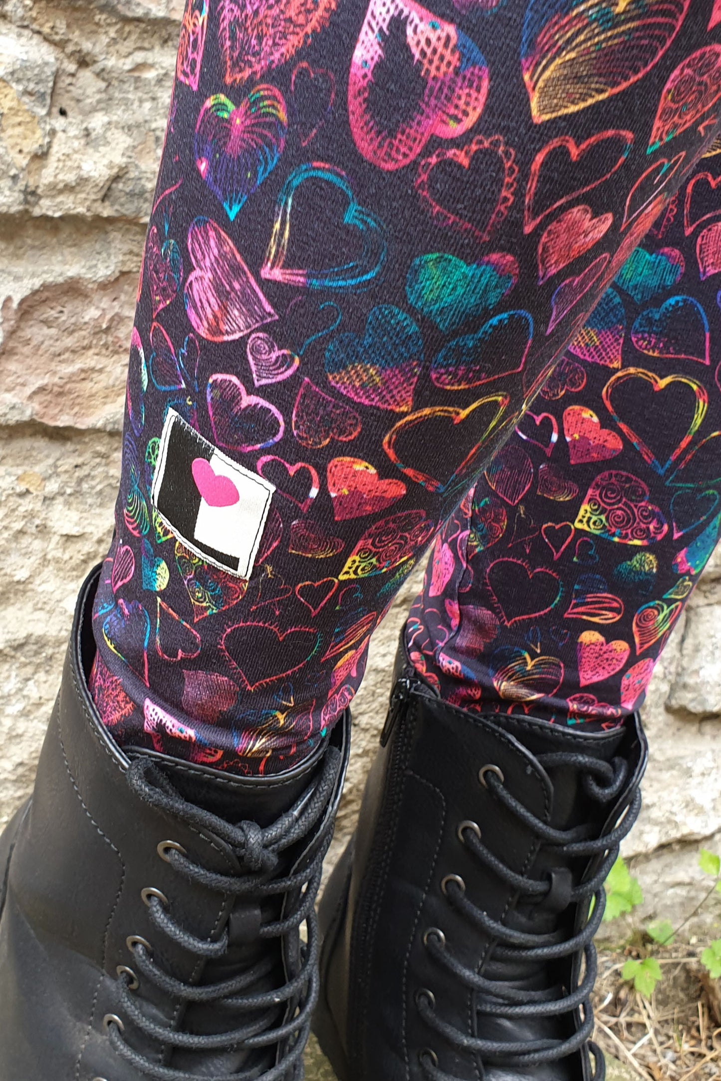 Winter leggings cotton black
