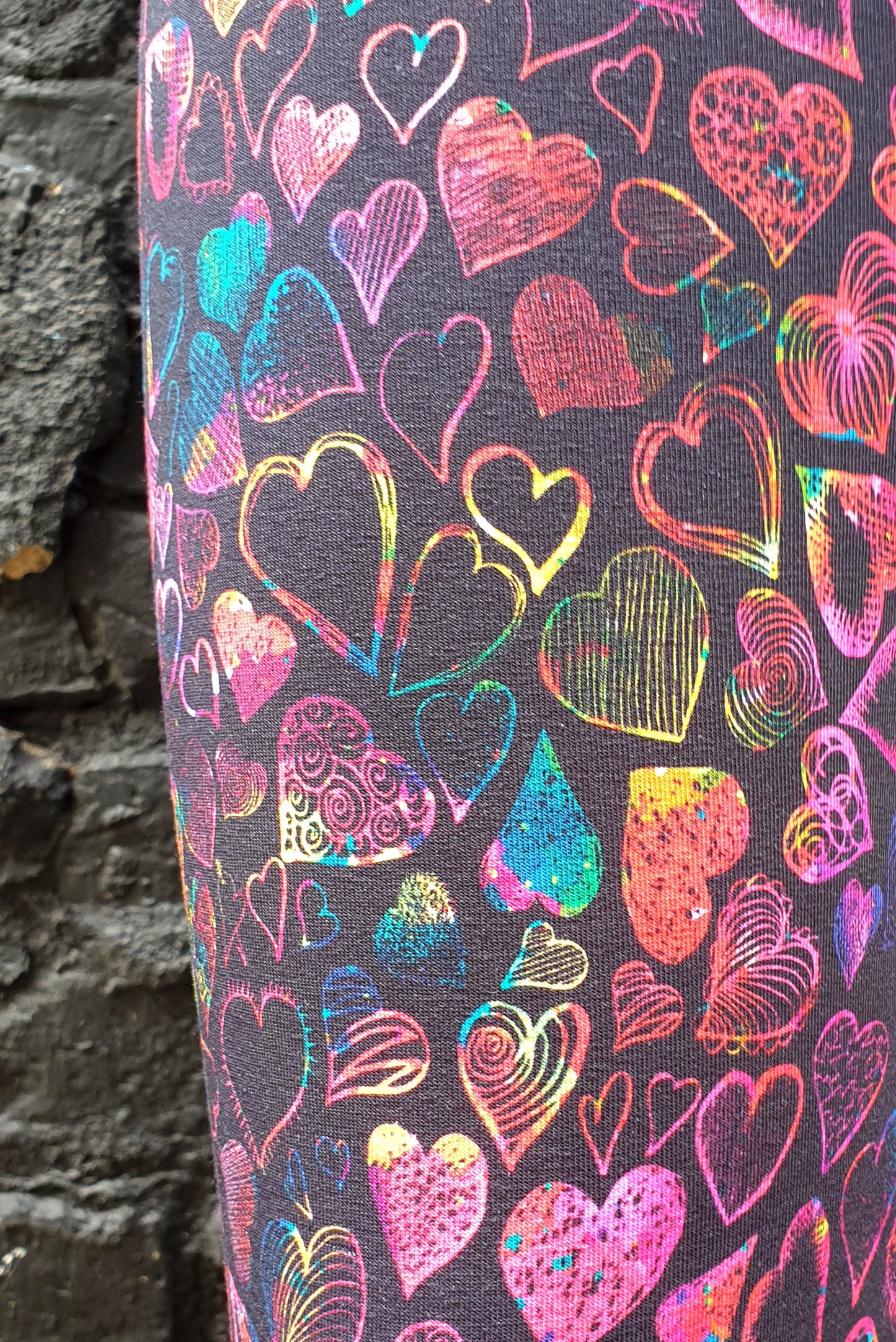 Winter leggings cotton black