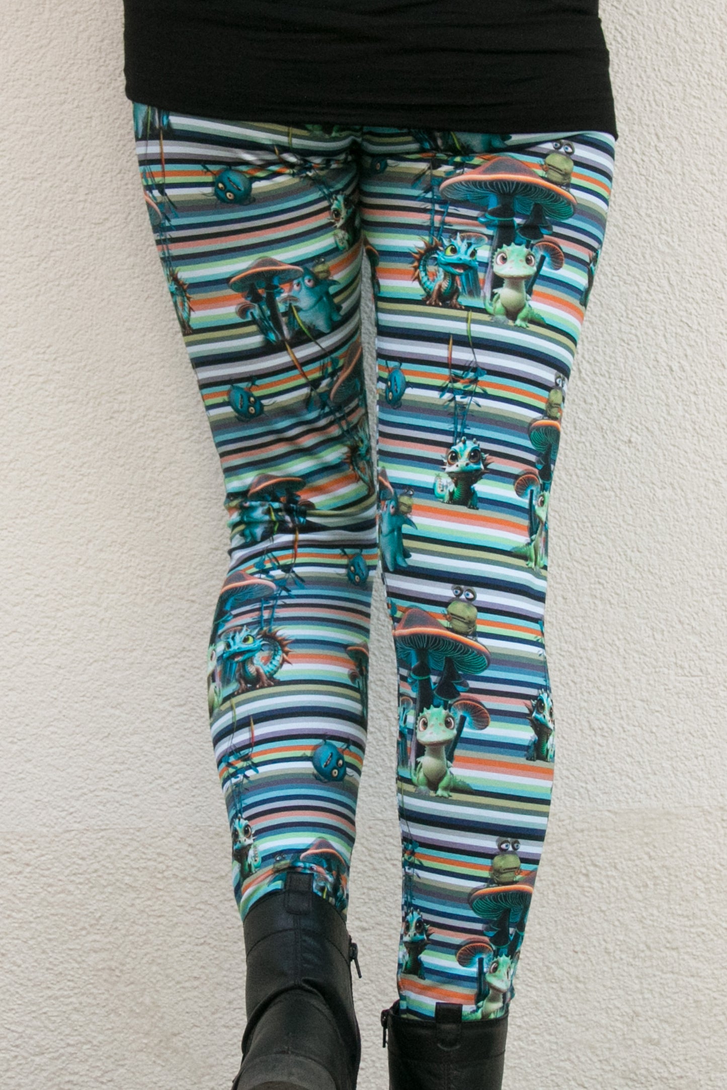Winter leggings cotton black