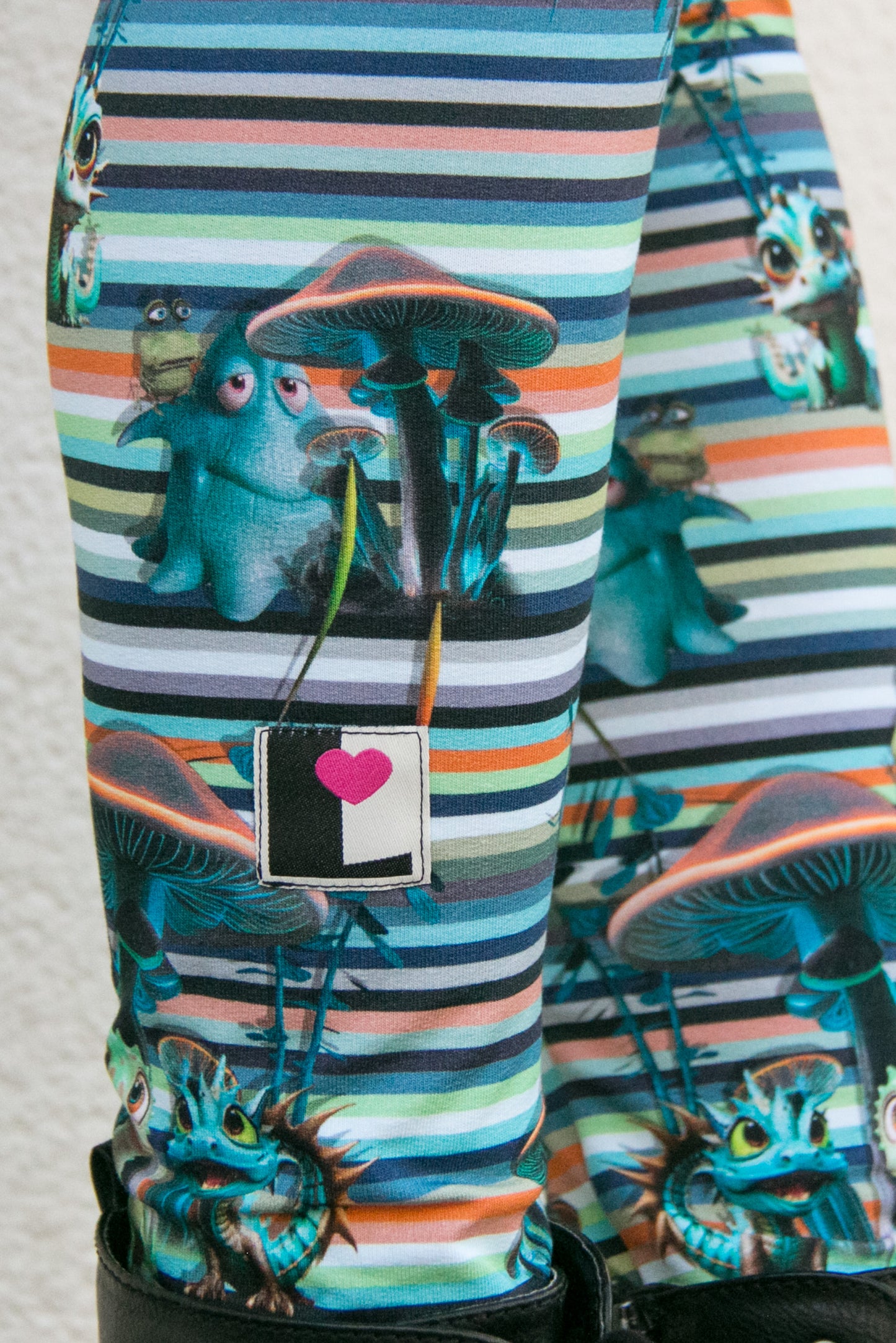 Winter leggings cotton black