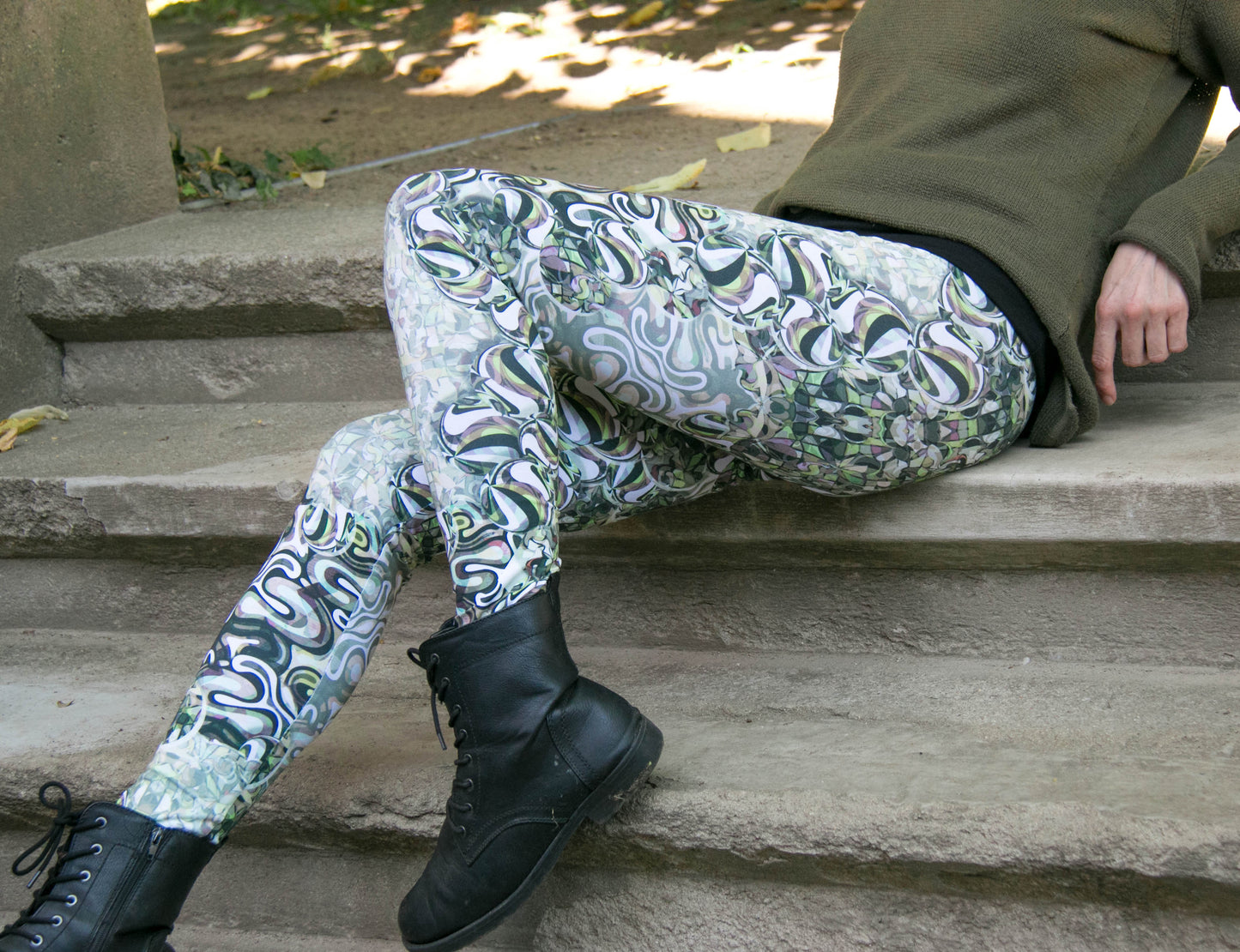 Baumwoll Leggings grafitti