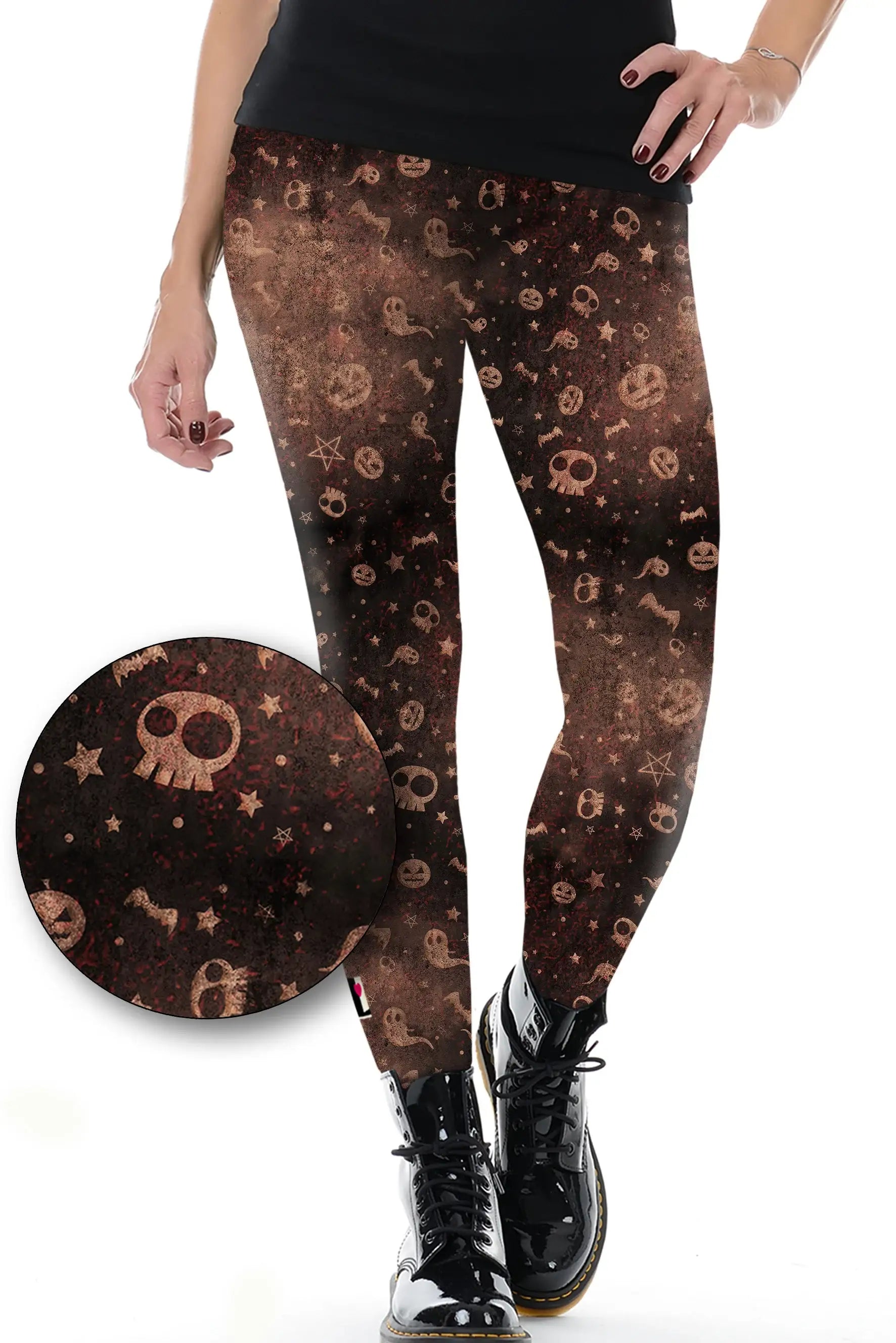 Leggings Halloween Baumwolle Leggins Love leggings-halloween-baumwolle-leggins-love
