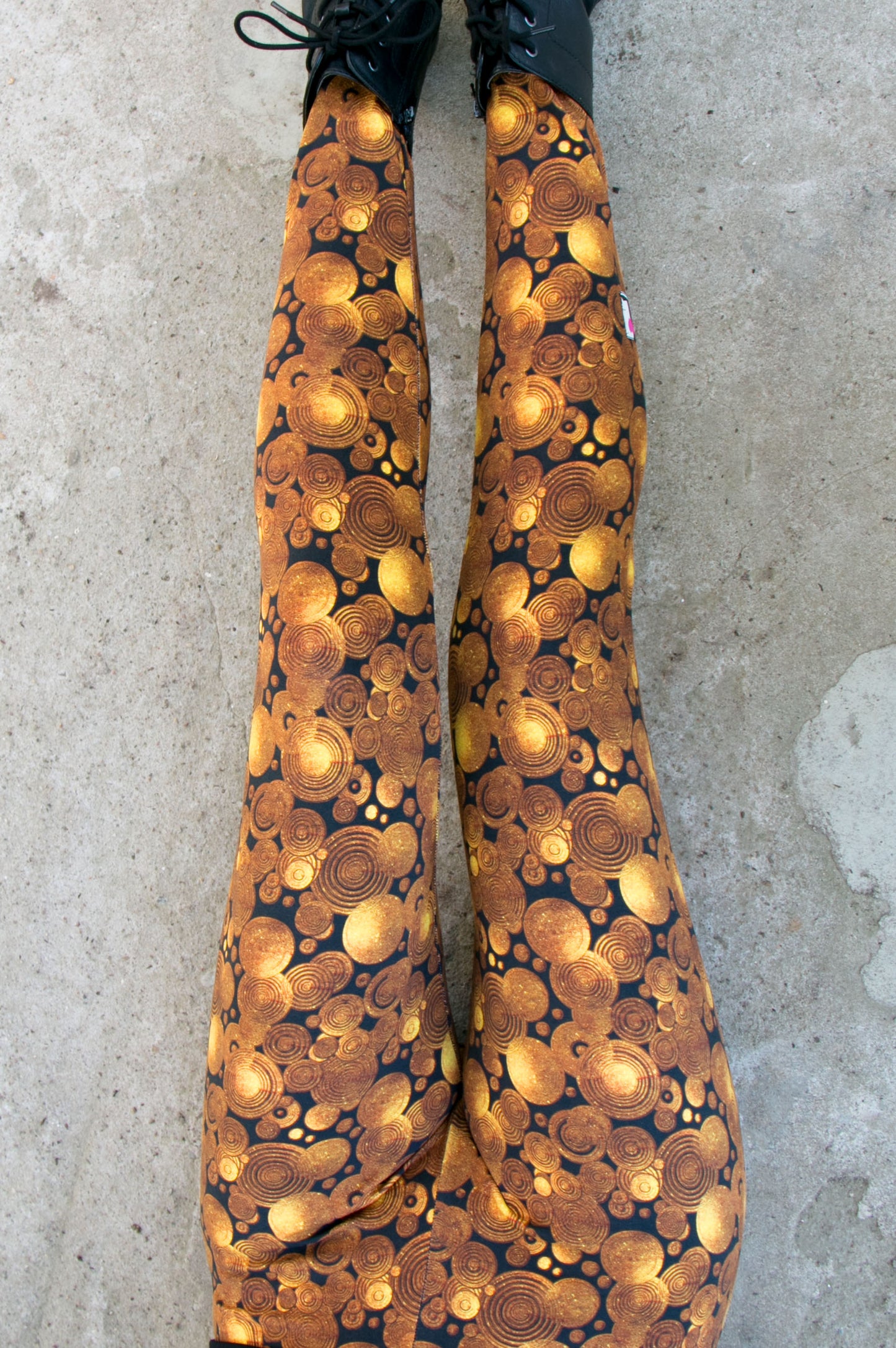 Legging Coton Doré Art Nouveau