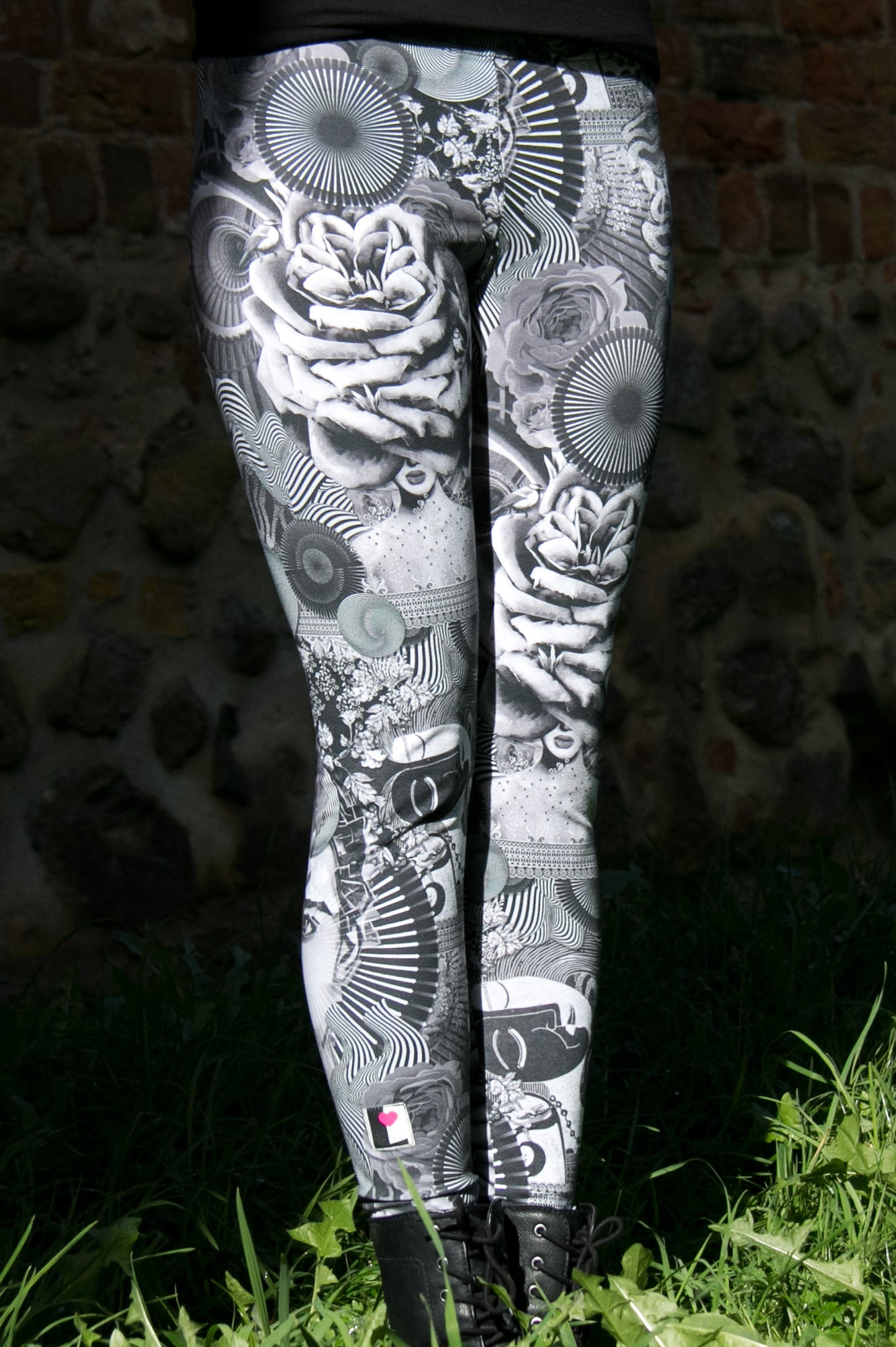 Cotton leggings Mexican Rose