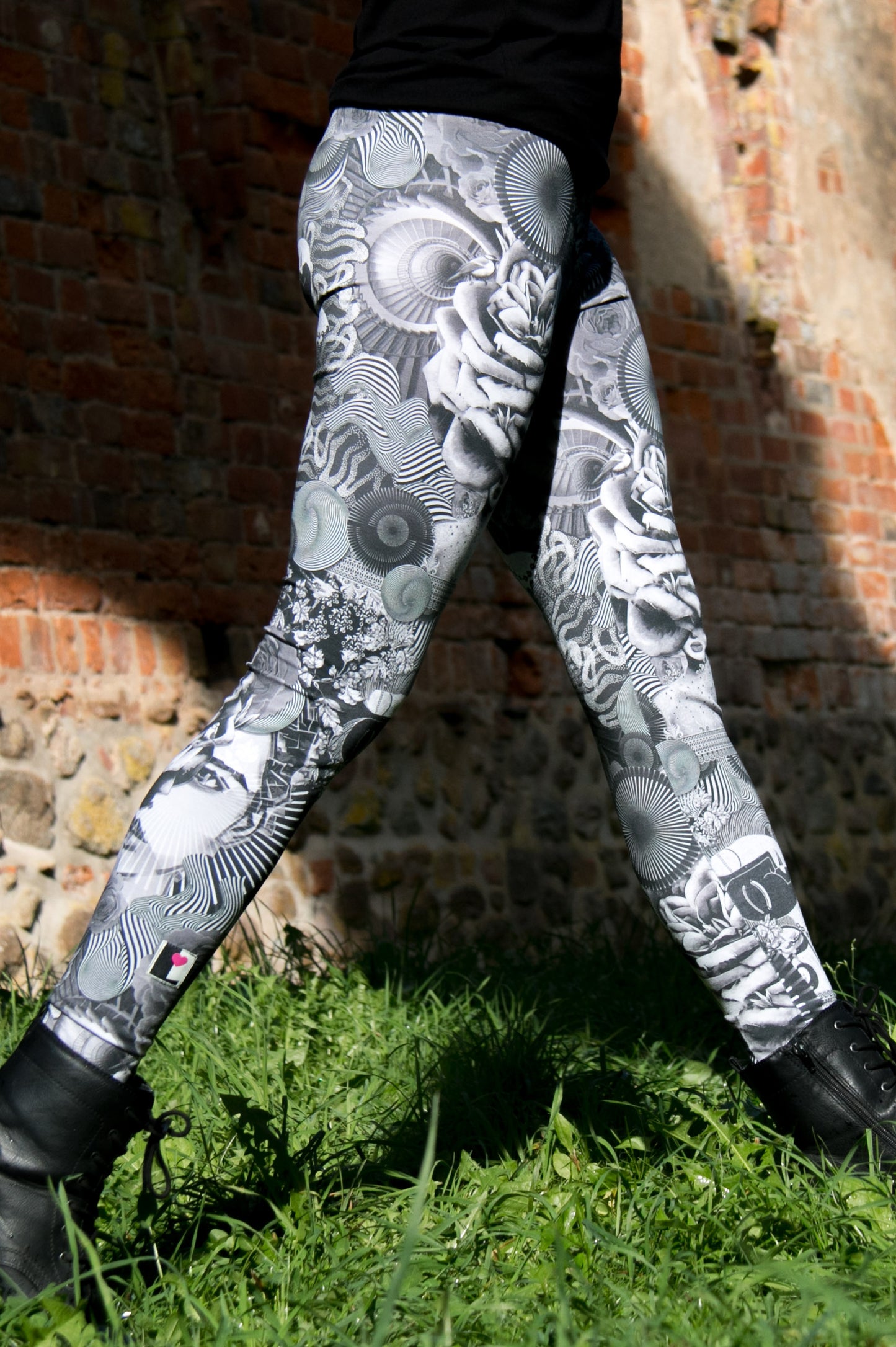 Cotton leggings Mexican Rose