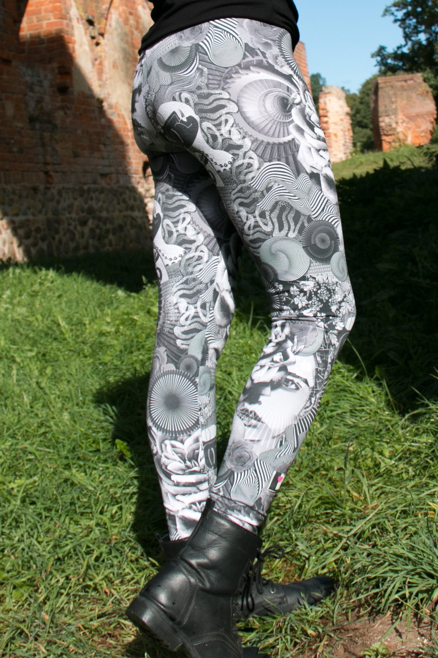 Cotton leggings Mexican Rose