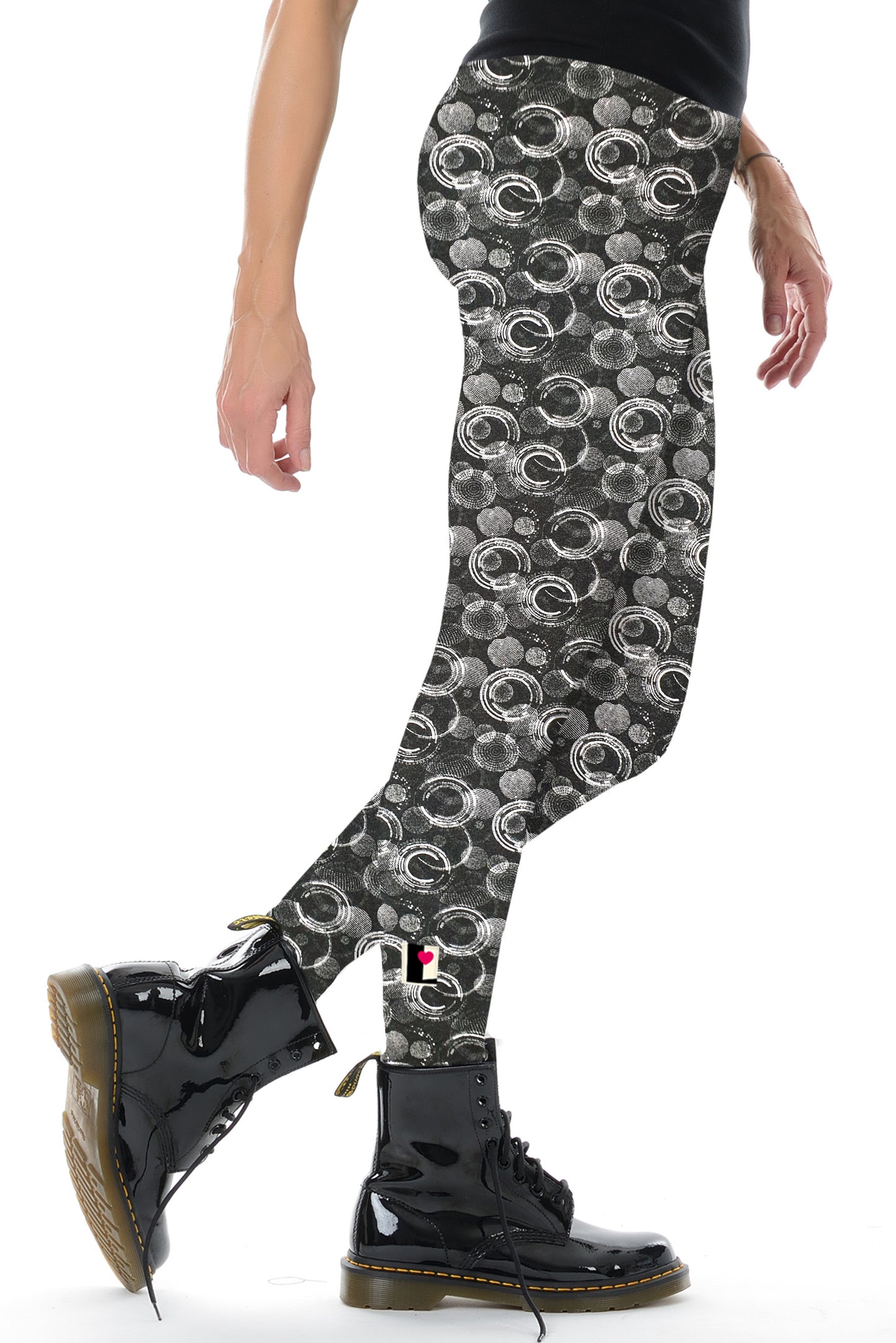 SALE Baumwoll Leggings black ring