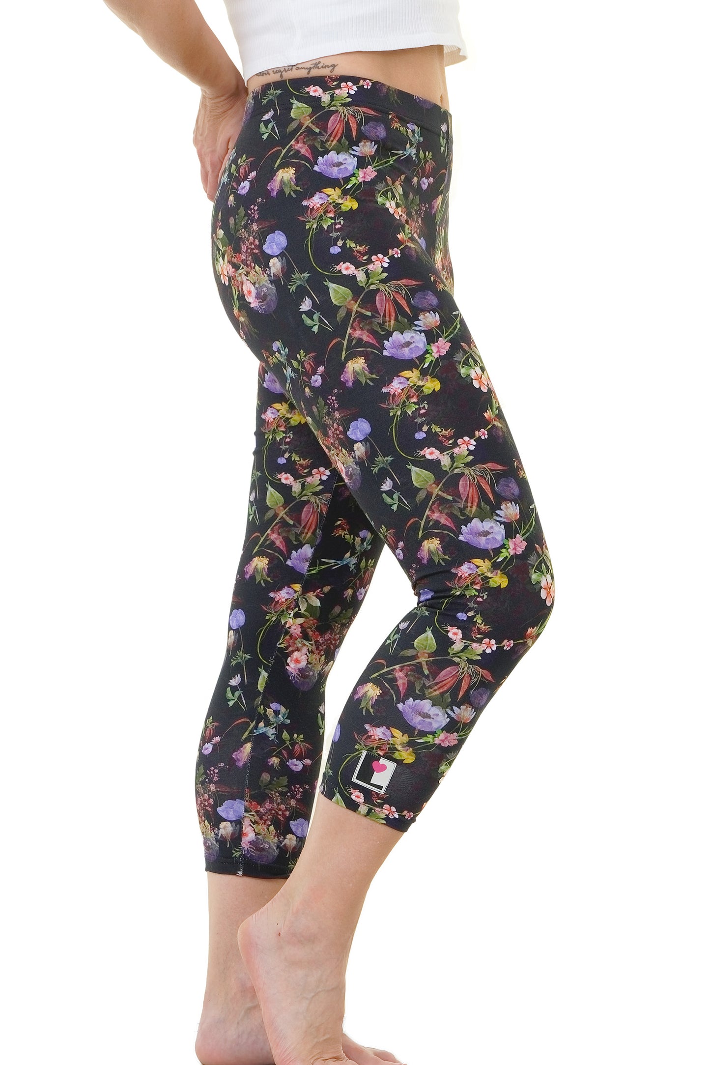 3/4 Leggings Lila Mohn