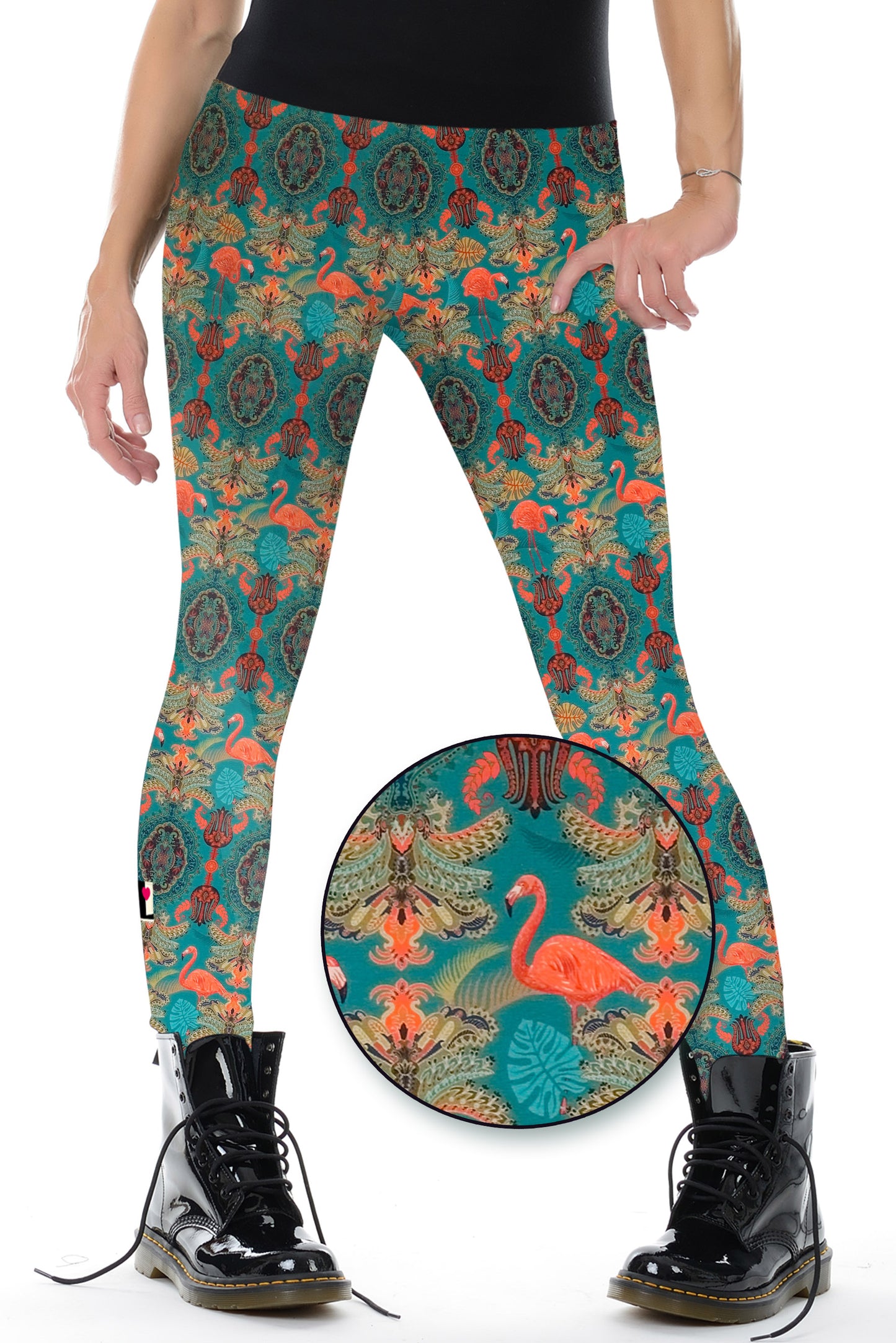 Baumwoll Leggings flamingo revue