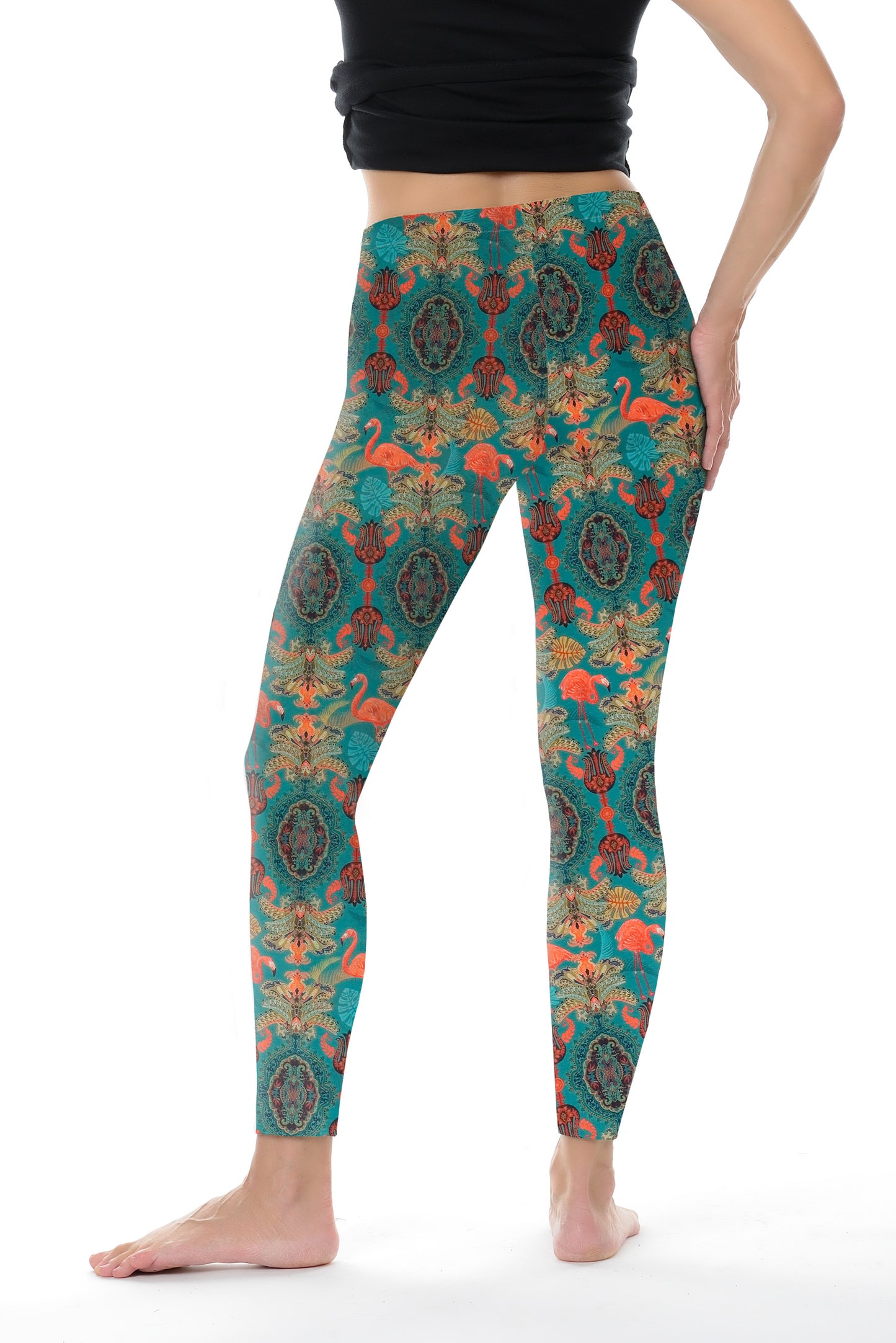 Baumwoll Leggings flamingo revue