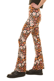 Leggings mit Schlag - retro flower