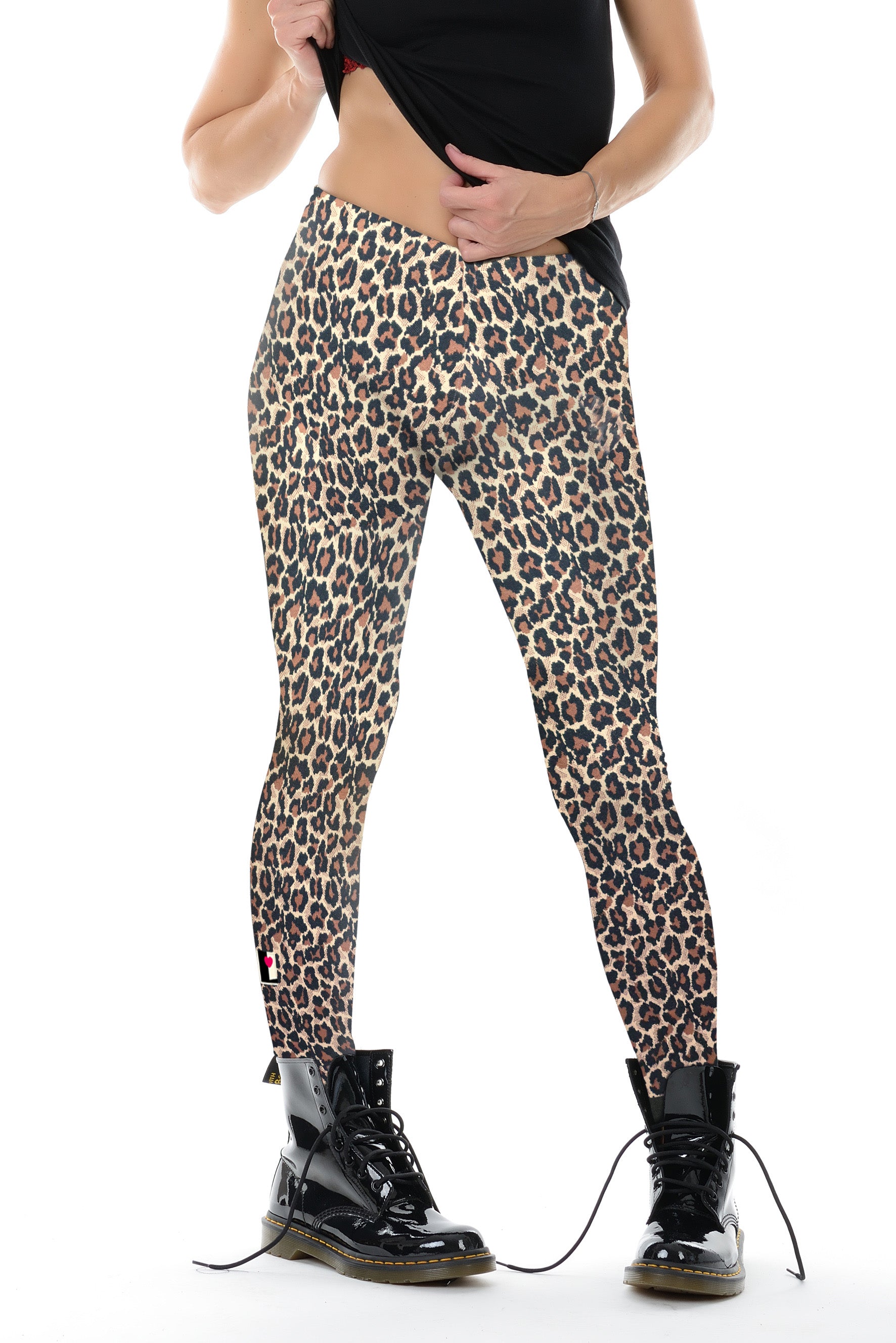 Winter Leggings Leo Strick braun High Waist
