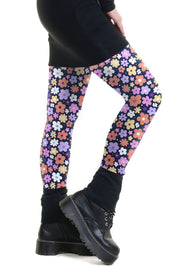 cool days Leggings Baumwolle Retro Flower Winter