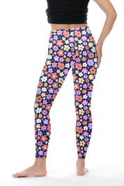 cool days Leggings Baumwolle Retro Flower Winter