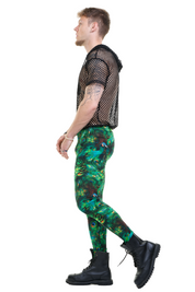 Männer Leggings Pfau