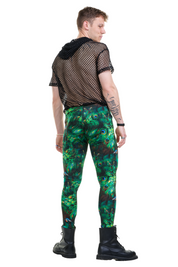 Männer Leggings Pfau