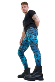 Männer Leggings Shark
