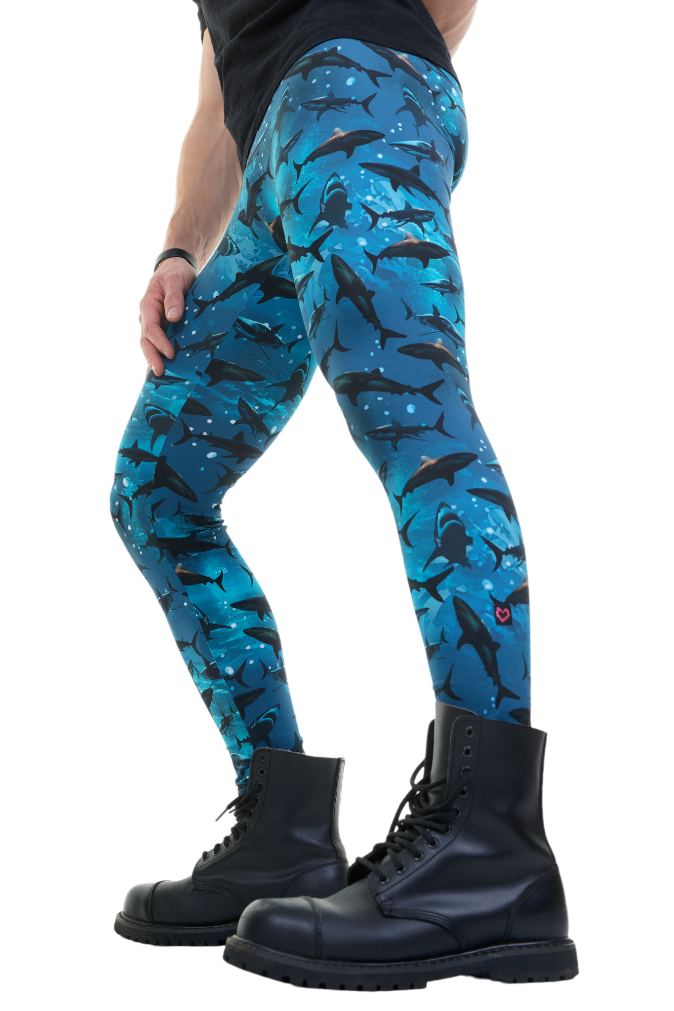Männer Leggings Shark
