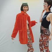 Baumwoll Leggings retro Flower