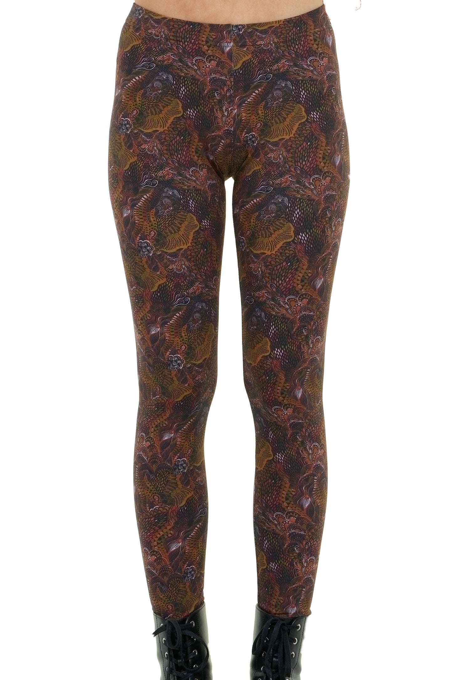 braune Leggins Baumwolle