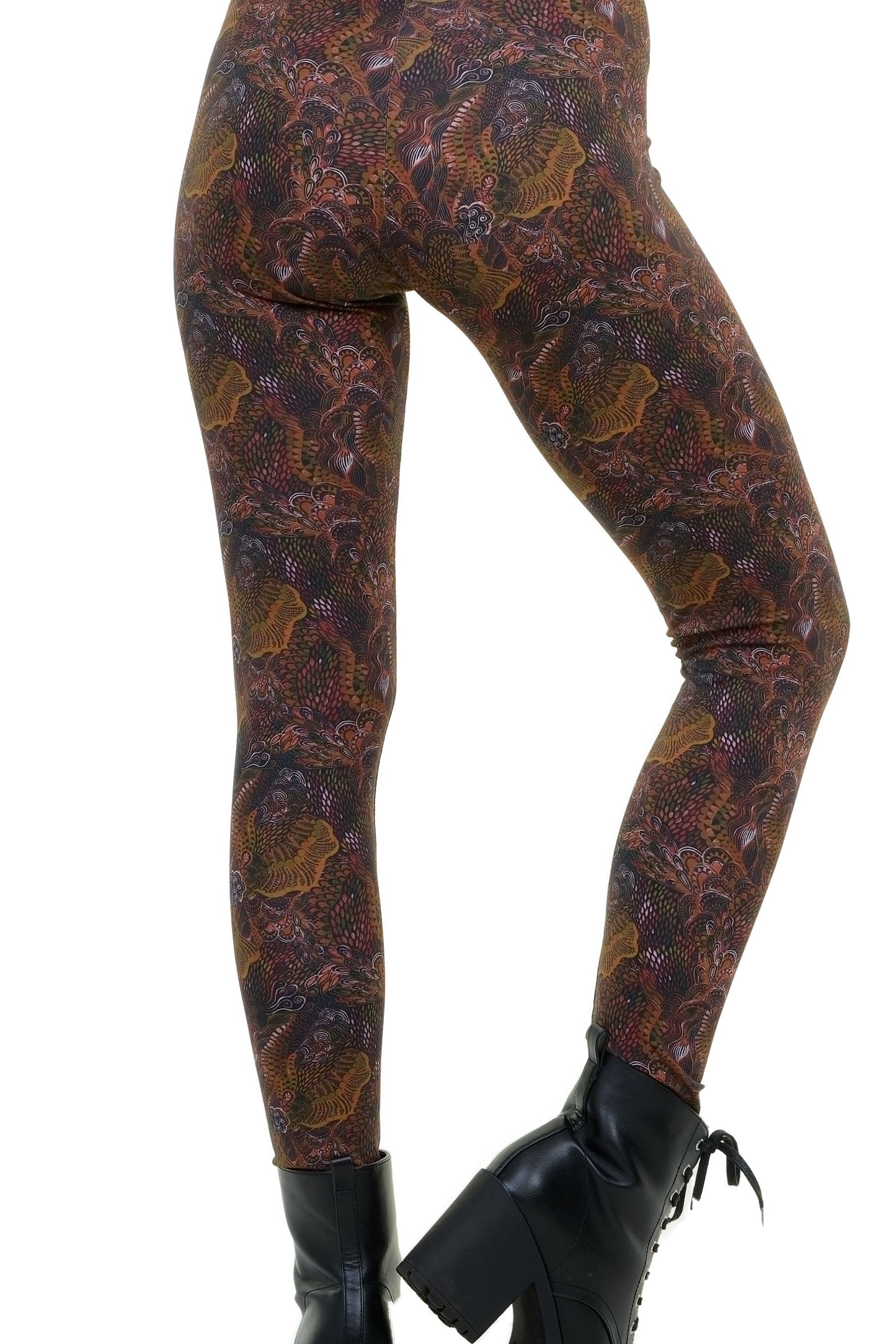 braune Leggings Baumwolle