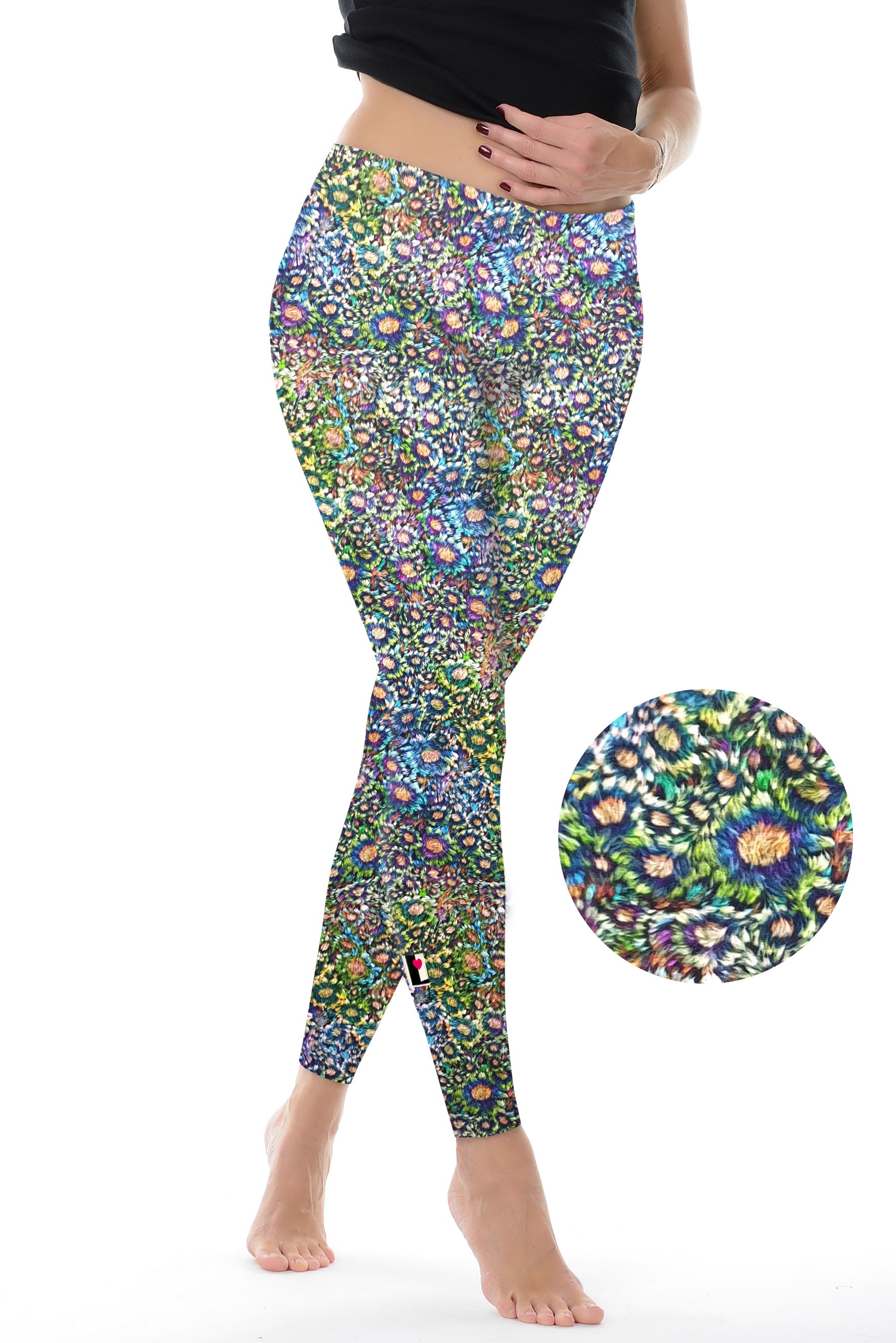 Blumenleggings