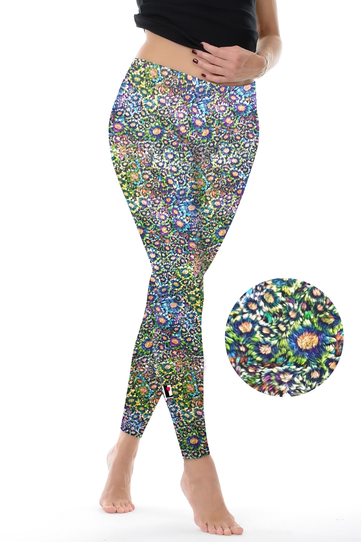 Blumenleggings