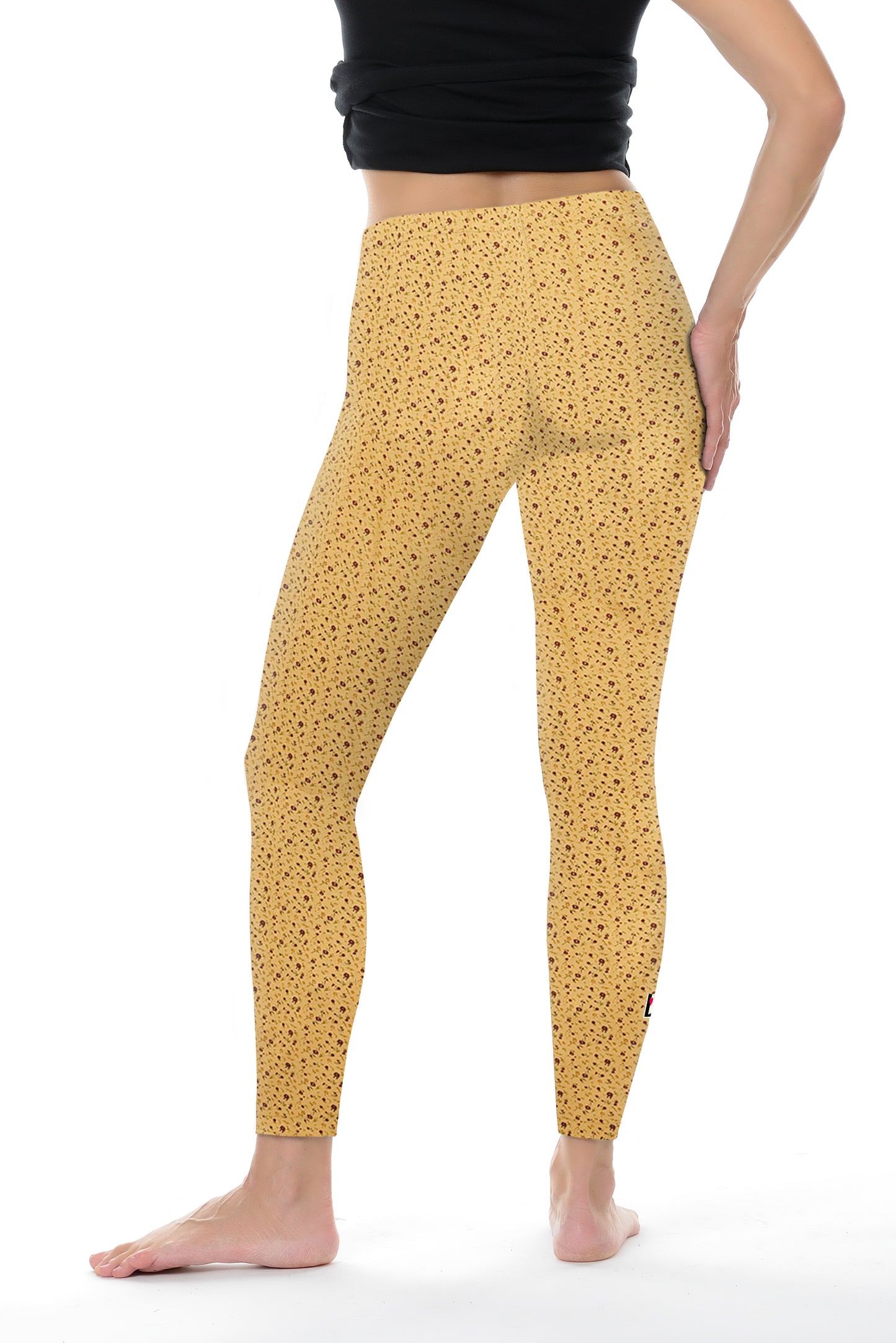 Leggins Sommer Gelb Damen