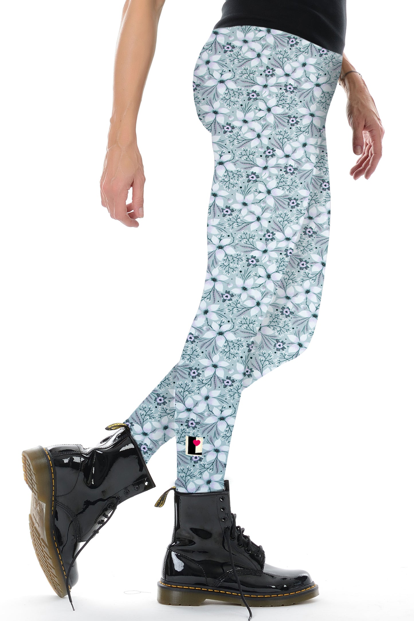 Leggin Baumwolle weiß Sport