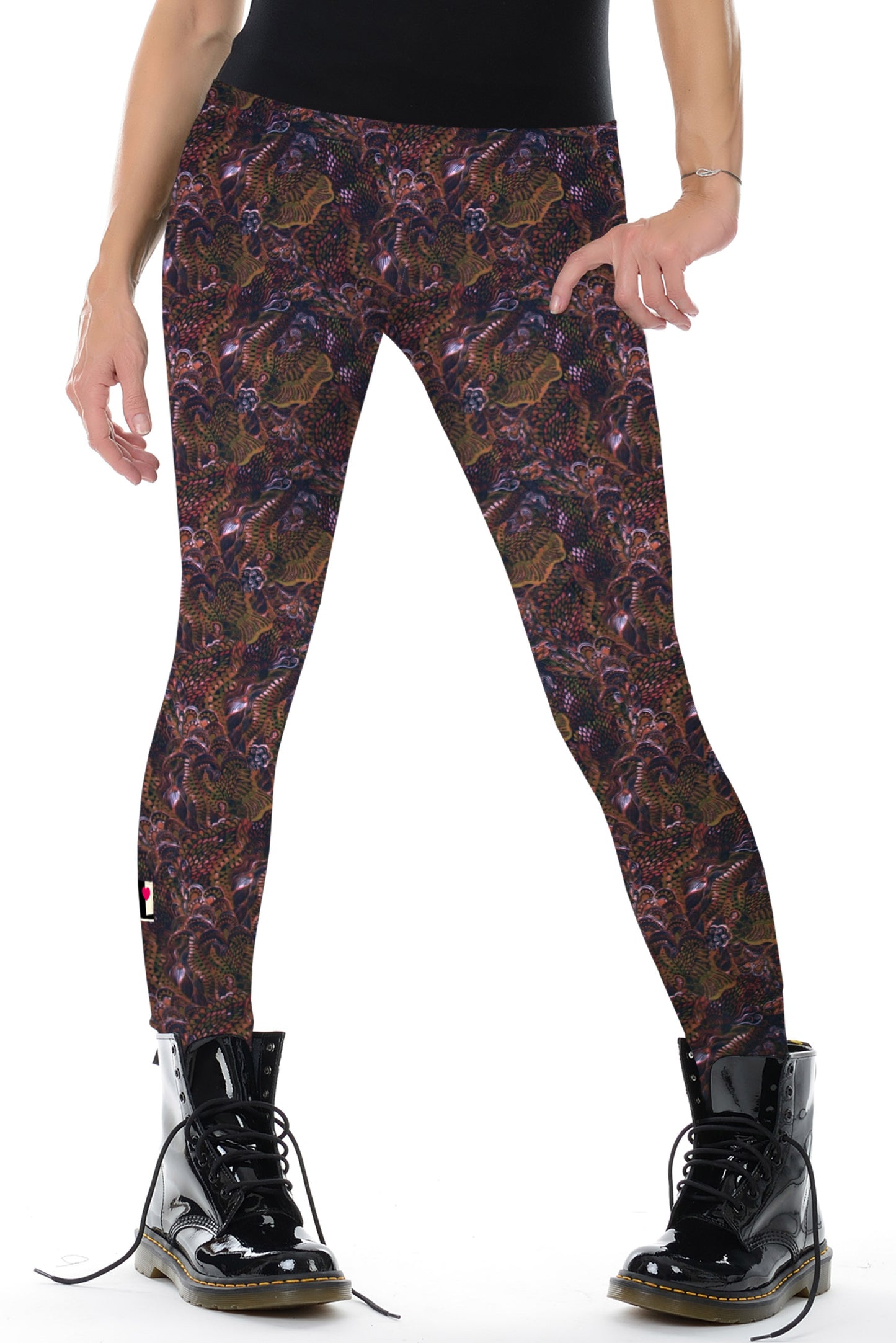 braune Muster Leggins