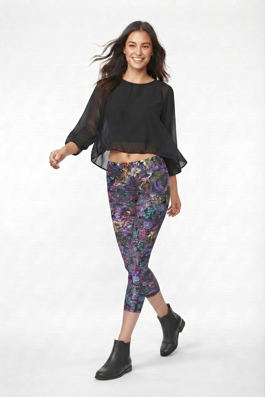 3/4 Leggings Summer velvelt sunshine
