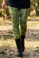 Olivhain cotton leggings