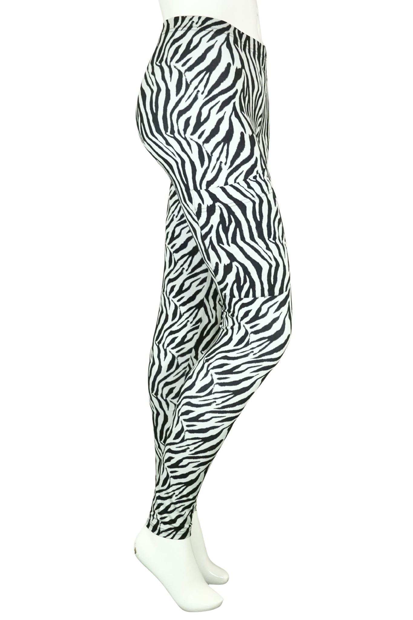 Baumwoll Leggings zebra tasche