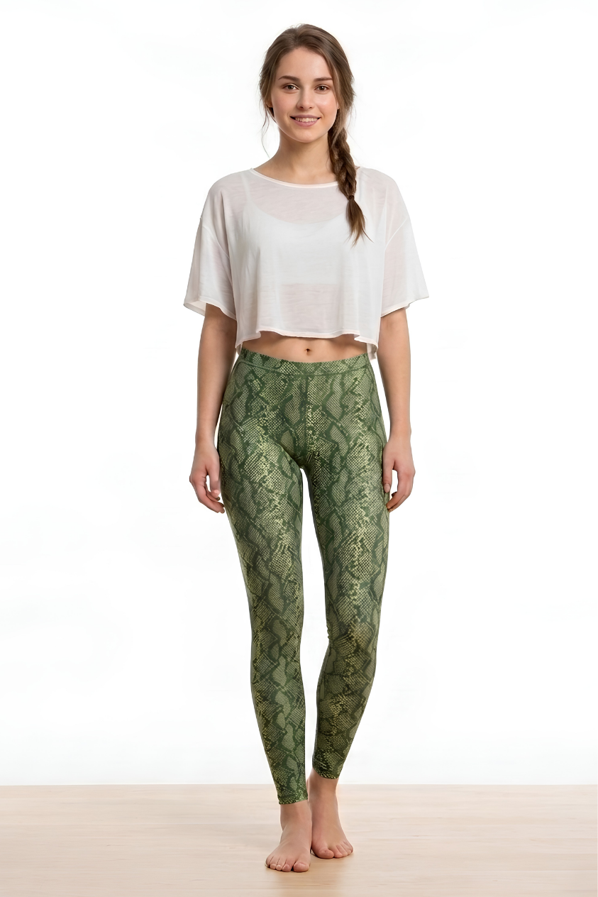 Cotton leggings snake