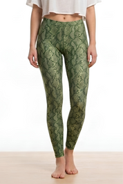 Cotton leggings snake