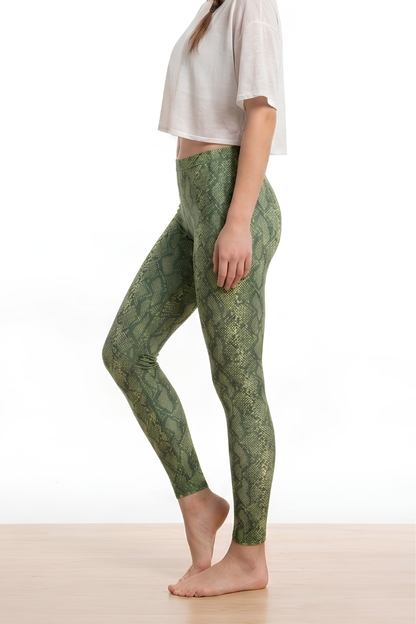 Cotton leggings snake