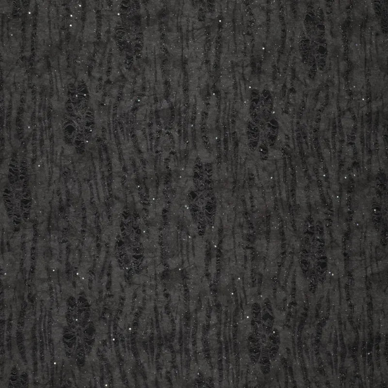 Women's Baggy Trousers "Glam Rebellion" – Glitter Trousers Black-Grey, Made in Berlin