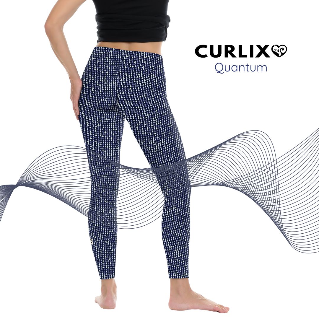 Leggins Baumwolle Quantum blau
