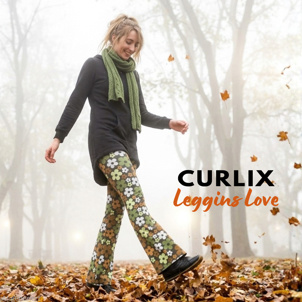 Flare Leggings cool days - Flower Power
