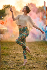 Leggins Baumwolle Blumenmeer